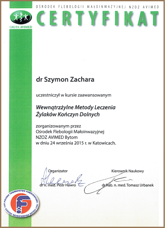 szymon-zachara-certyfikat-metody-leczenia-zylakow