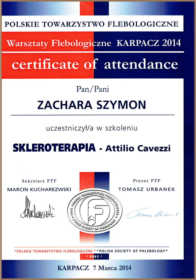 szymon-zachara-certyfikat-skleroterapia
